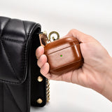 AirPods 1/2 Leather Protective Case Cover with Hook by Hardiston - premium AirPods Cases