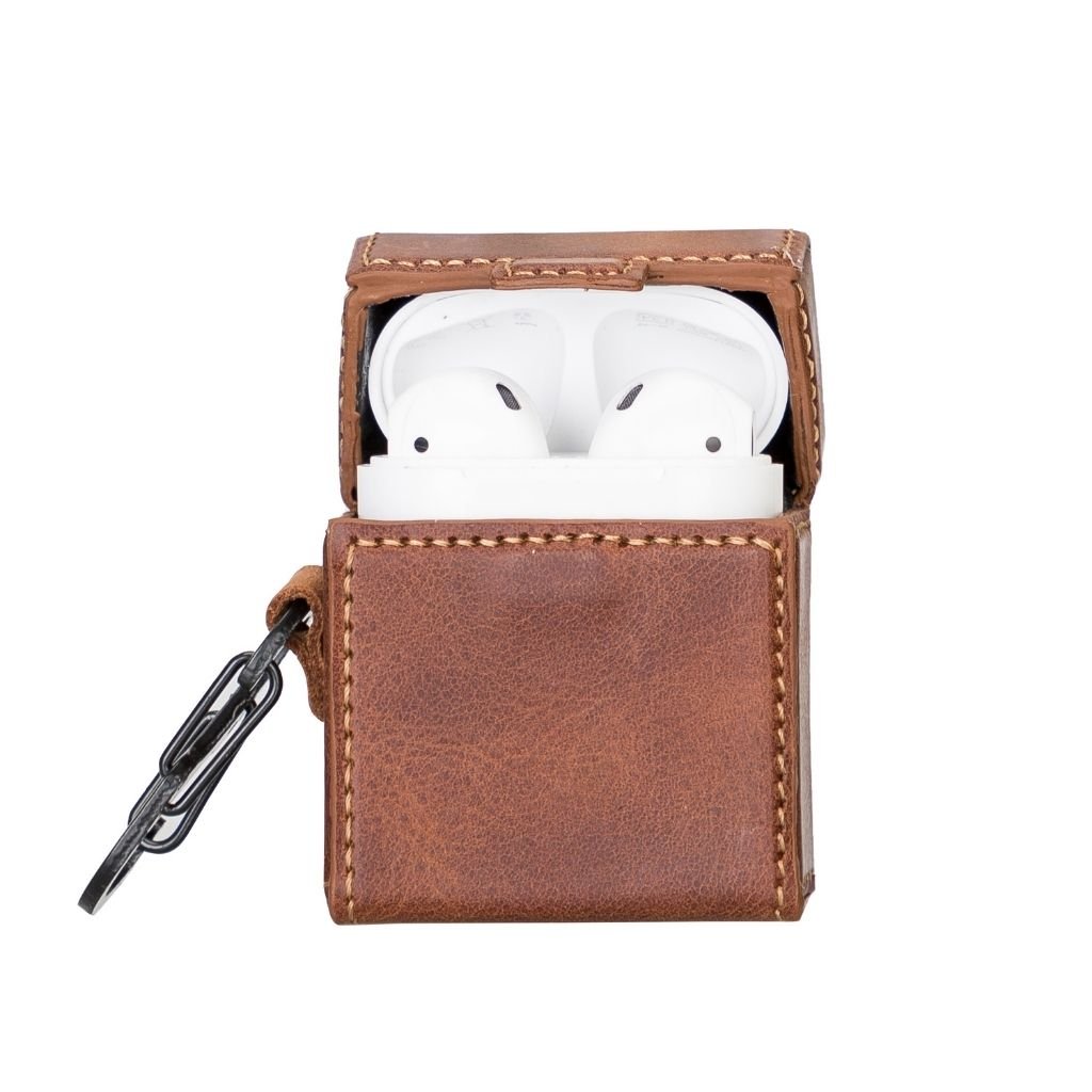 AirPods 1/2 Leather Square Case by Hardiston - premium AirPods Cases