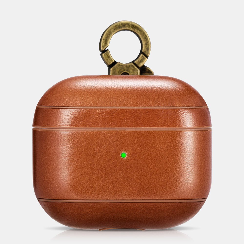 AirPods 3 Leather Protective Case Cover with Hook by Hardiston - premium mws_apo_generated