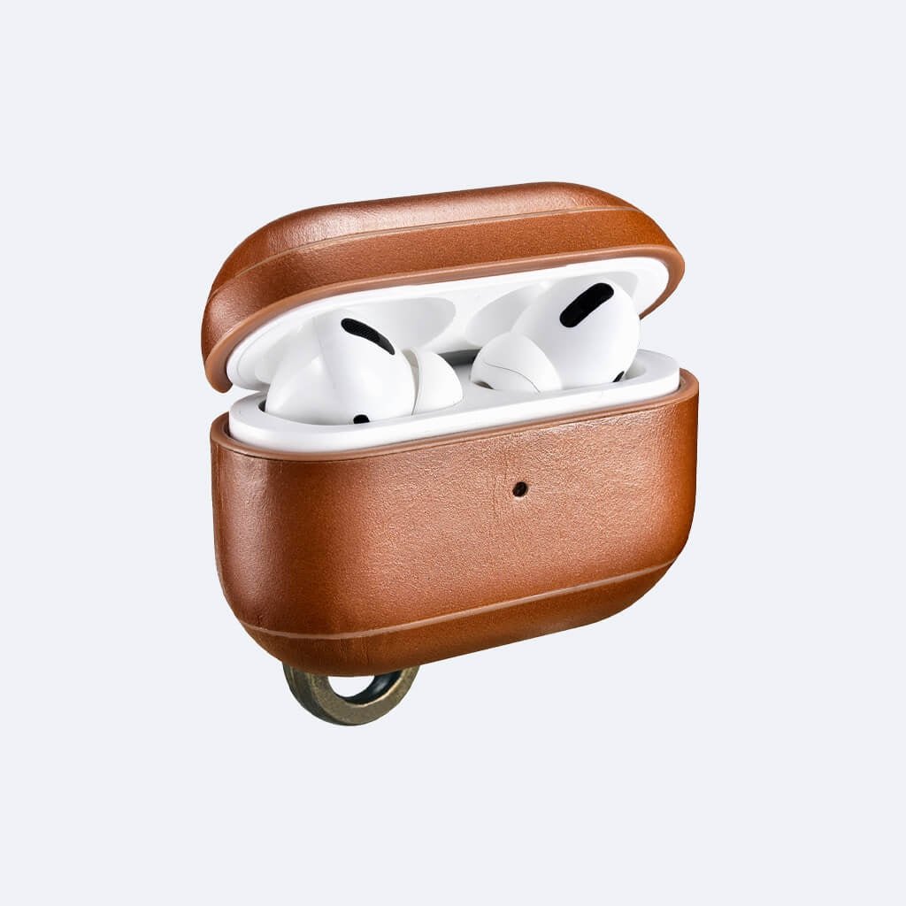 AirPods Pro Leather Protective Case Cover with Hook by Hardiston - premium AirPods Cases