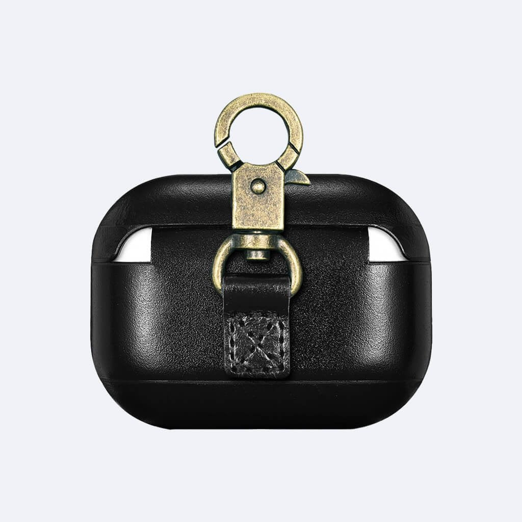 AirPods Pro Leather Protective Case Cover with Hook by Hardiston - premium AirPods Cases