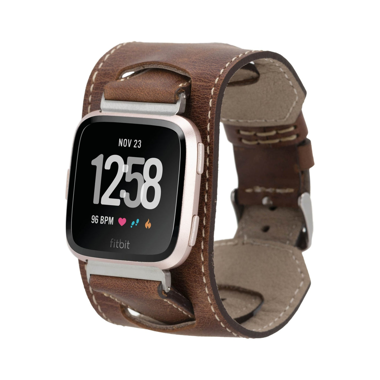 Cuff Leather Band for Fitbit Watches by Hardiston - premium Watch Bands - Fitbit