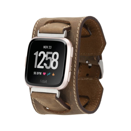 Cuff Leather Band for Fitbit Watches by Hardiston - premium Watch Bands - Fitbit
