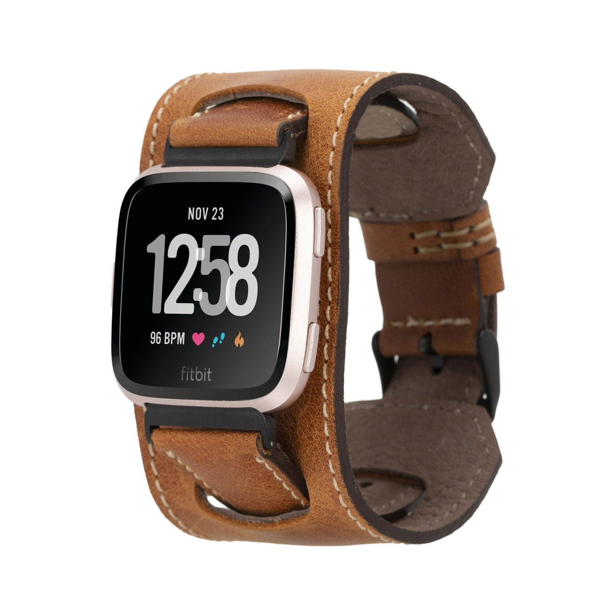 Cuff Leather Band for Fitbit Watches by Hardiston - premium Watch Bands - Fitbit
