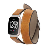 Double Tour Leather Band for Fitbit Watches by Hardiston - premium Watch Bands - Fitbit