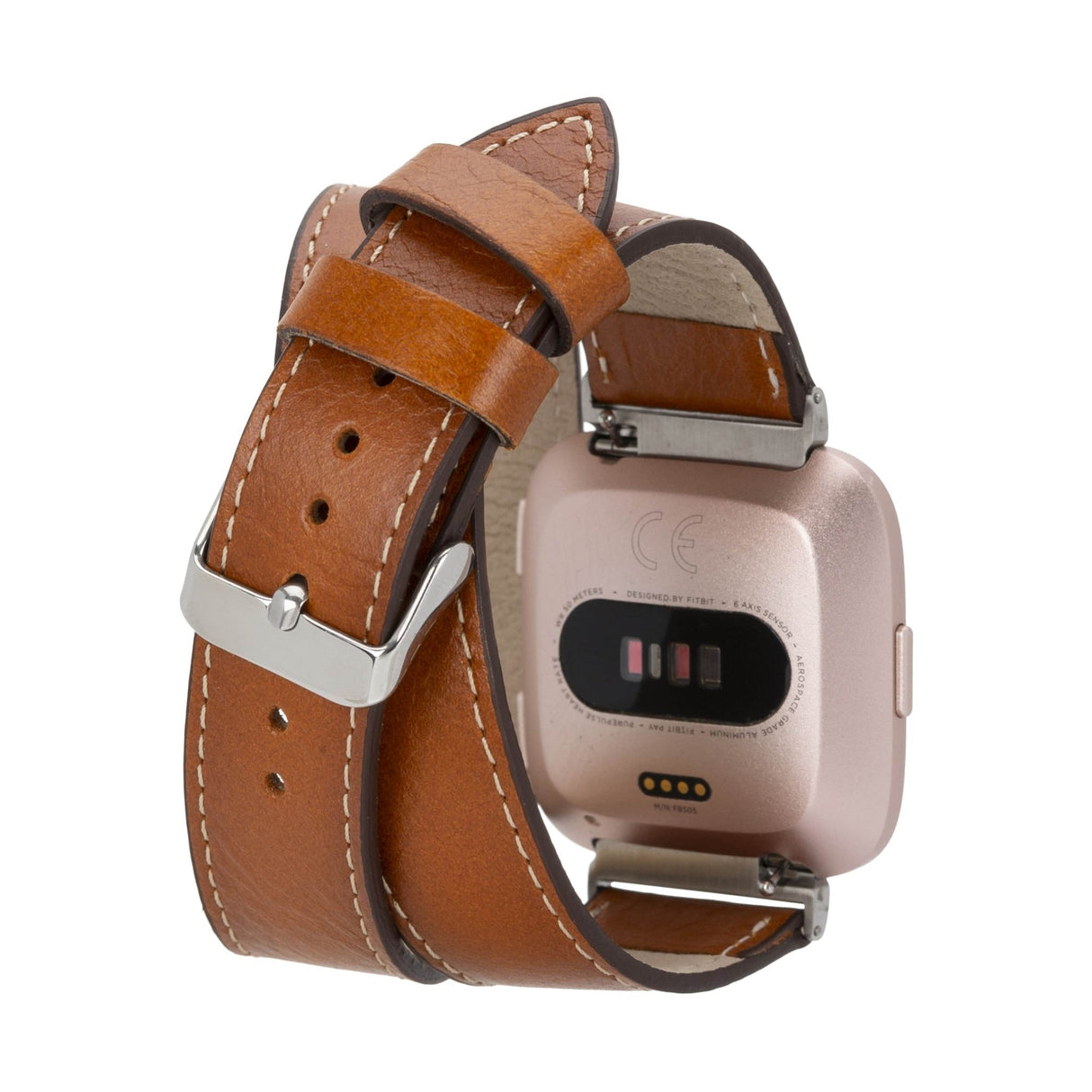 Double Tour Leather Band for Fitbit Watches by Hardiston - premium Watch Bands - Fitbit