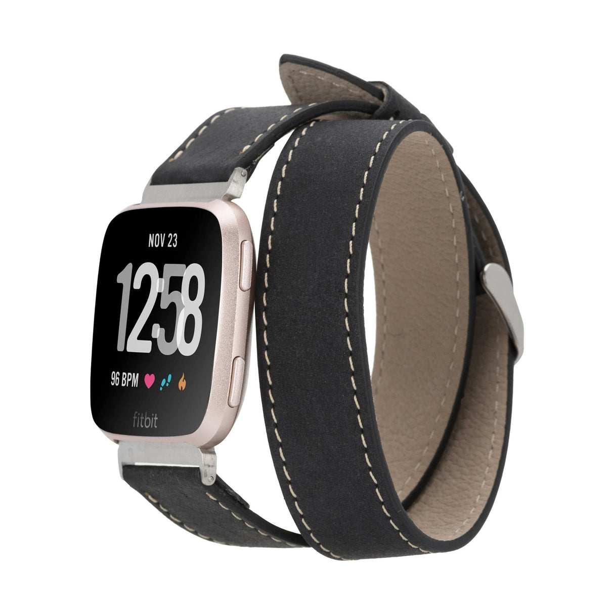 Double Tour Leather Band for Fitbit Watches by Hardiston - premium Watch Bands - Fitbit