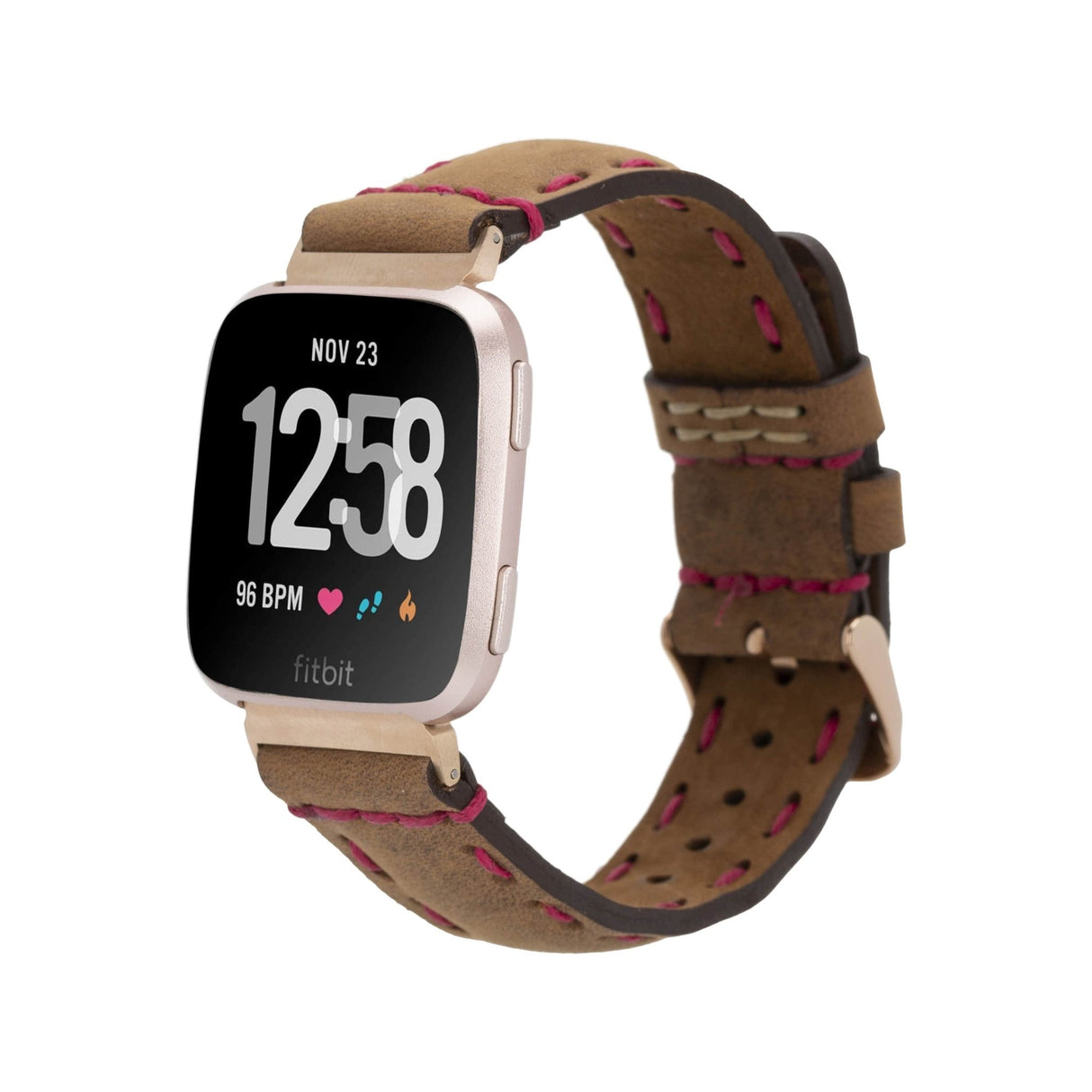 Full Stitch Leather Band for Fitbit Watch by Hardiston - premium Watch Bands - Fitbit