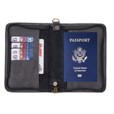 Handcrafted Leather Zipped Passport Holder with Wristlet by Hardiston - premium mws_apo_generated