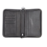 Handcrafted Leather Zipped Passport Holder with Wristlet by Hardiston - premium Passport Cases