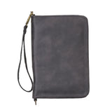 Handcrafted Leather Zipped Passport Holder with Wristlet by Hardiston - premium Passport Cases