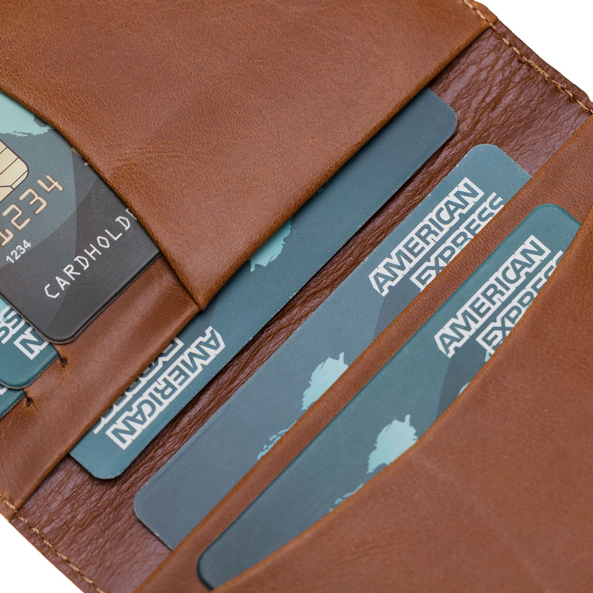 Handmade Genuine Leather Card Holder with 7 Slots by Hardiston - premium Card Holders