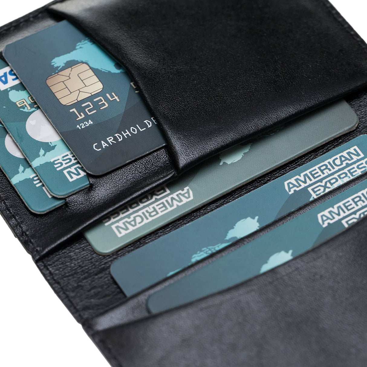 Handmade Genuine Leather Card Holder with 7 Slots by Hardiston - premium Card Holders