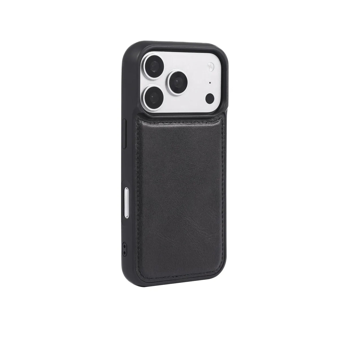 iPhone 18 Pro Slim Snap-On Leather Case – MagSafe & TPE Bumper