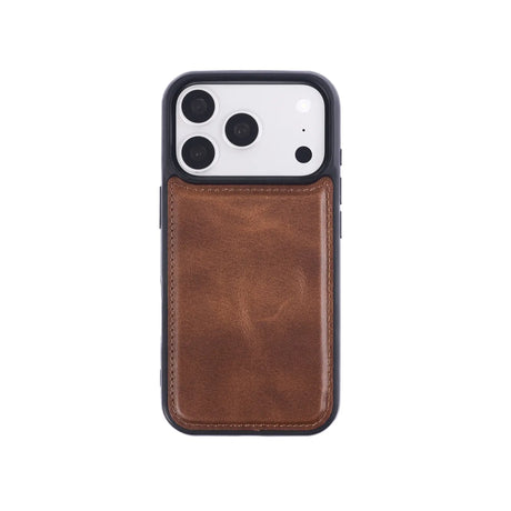 iPhone 18 Pro Slim Snap-On Leather Case – MagSafe & TPE Bumper