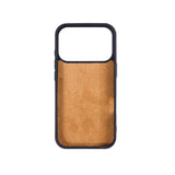 iPhone 18 Pro Slim Snap-On Leather Case – MagSafe & TPE Bumper