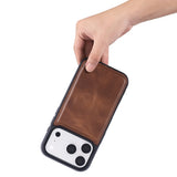 iPhone 18 Pro Max Slim Snap-On Leather Case – MagSafe & TPE Bumper by Hardiston - premium iPhone 18 Cases