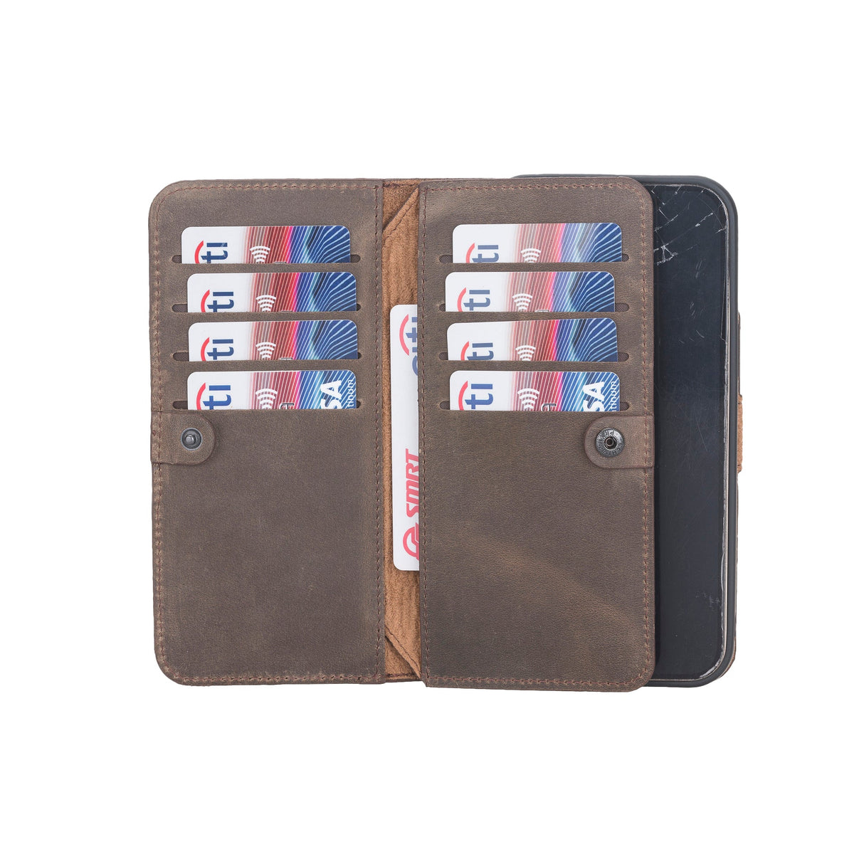 iPhone 12 Pro Max Leather Dual Wallet Case by Hardiston - premium iPhone 12 Cases