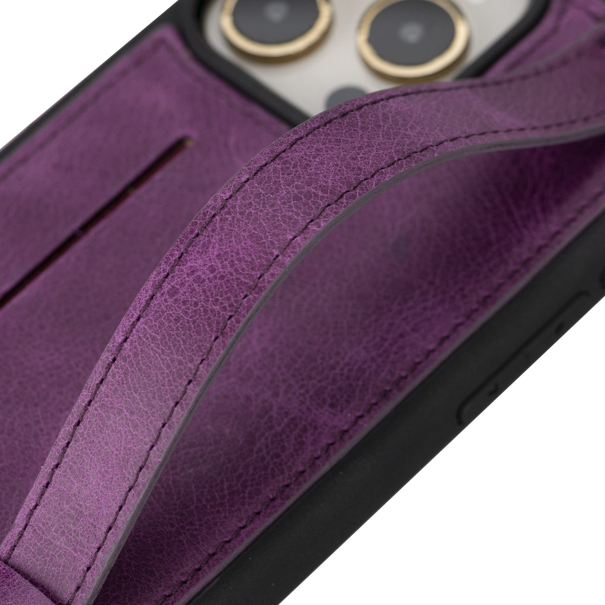 iPhone 14 Max Snap - on Leather Grip Case by Hardiston - premium iPhone 14 Cases