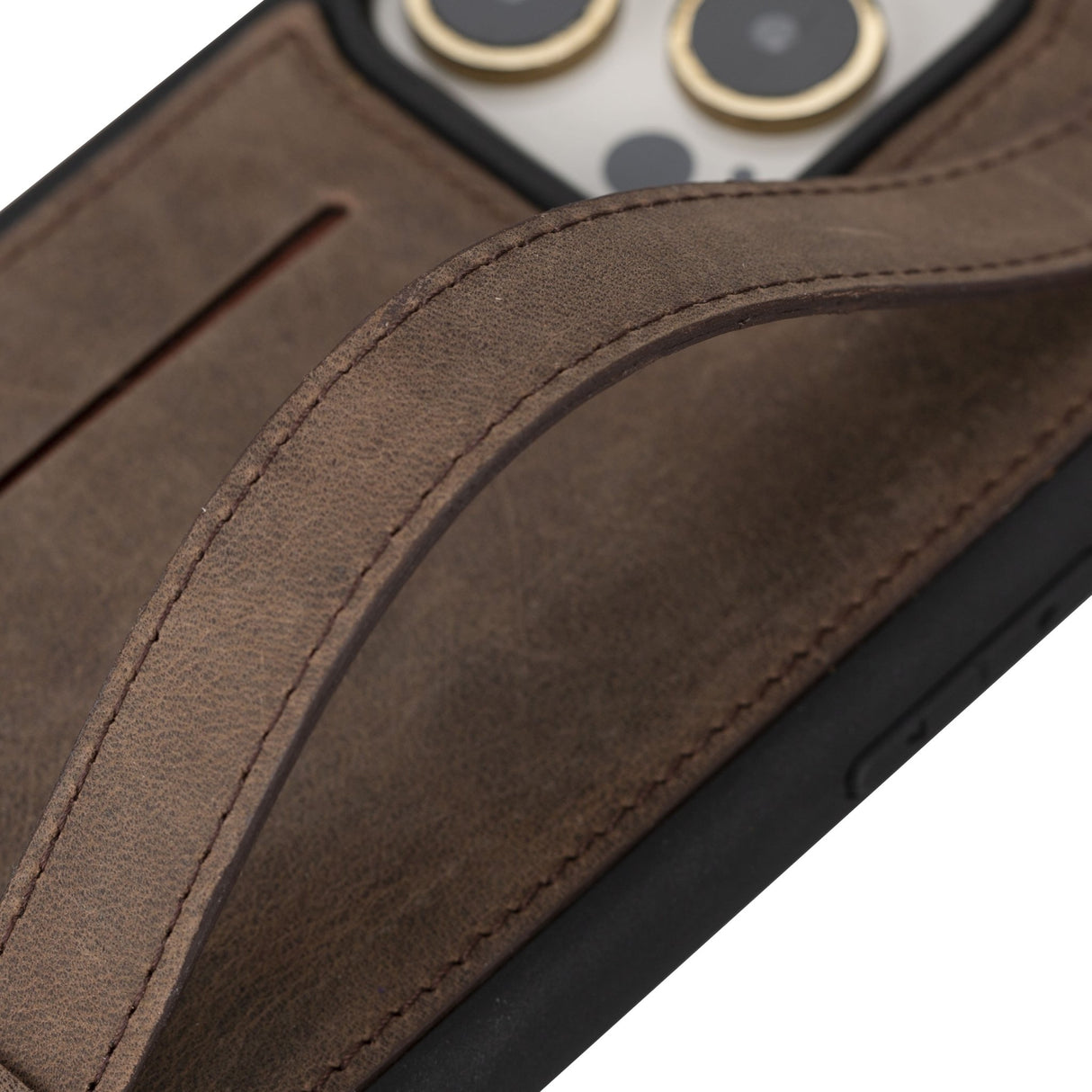 iPhone 14 Max Snap - on Leather Grip Case by Hardiston - premium iPhone 14 Cases