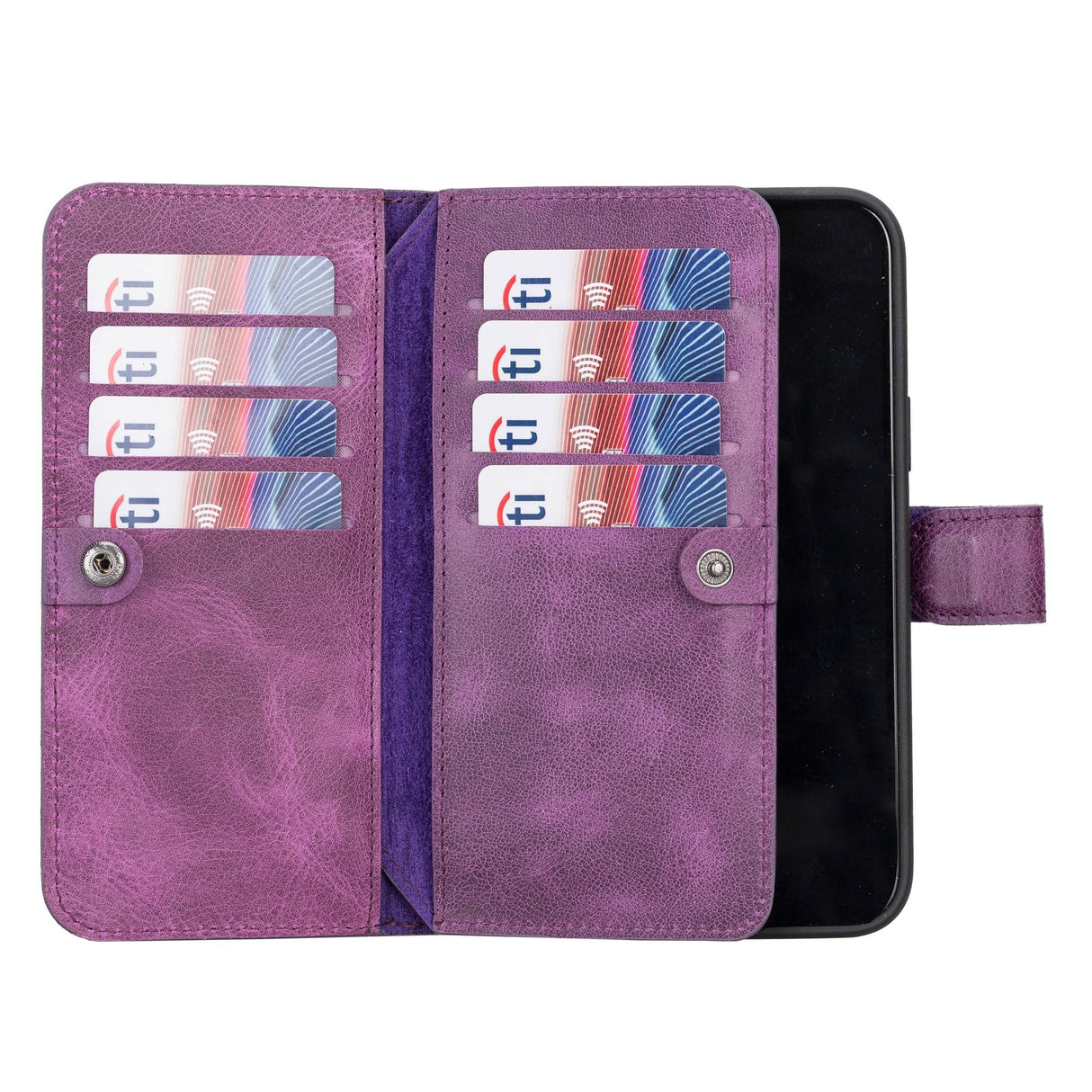 iPhone 14 Plus Leather Dual Wallet Case by Hardiston - premium iPhone 14 Cases