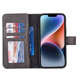iPhone 14 Plus Leather Dual Wallet Case by Hardiston - premium iPhone 14 Cases