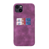 iPhone 14 Plus Leather Snap - On wallet case by Hardiston - premium iPhone 14 Cases