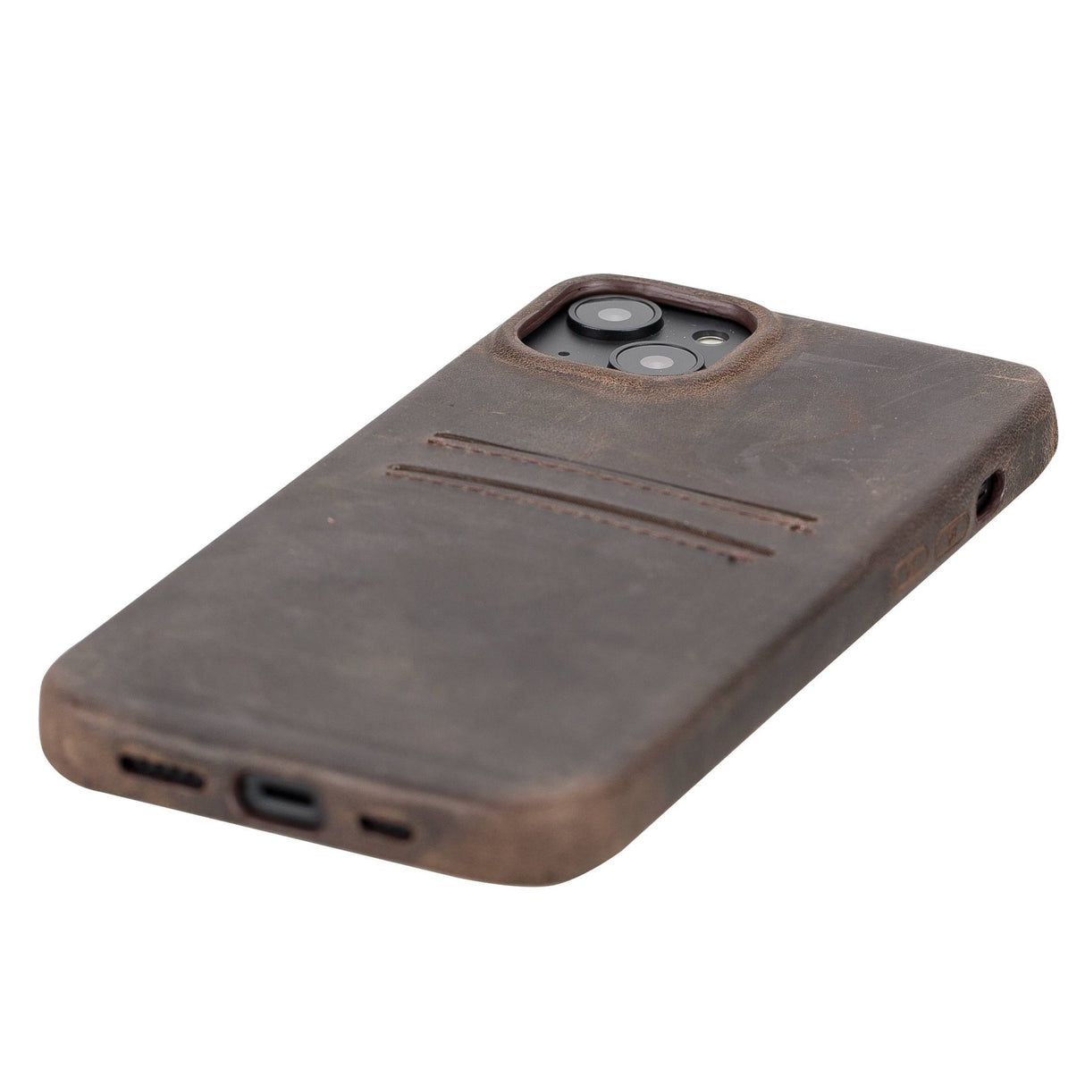 iPhone 14 Plus Leather Snap - On wallet case by Hardiston - premium iPhone 14 Cases