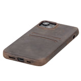 iPhone 14 Plus Leather Snap - On wallet case by Hardiston - premium iPhone 14 Cases