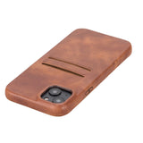 iPhone 14 Plus Leather Snap - On wallet case by Hardiston - premium iPhone 14 Cases