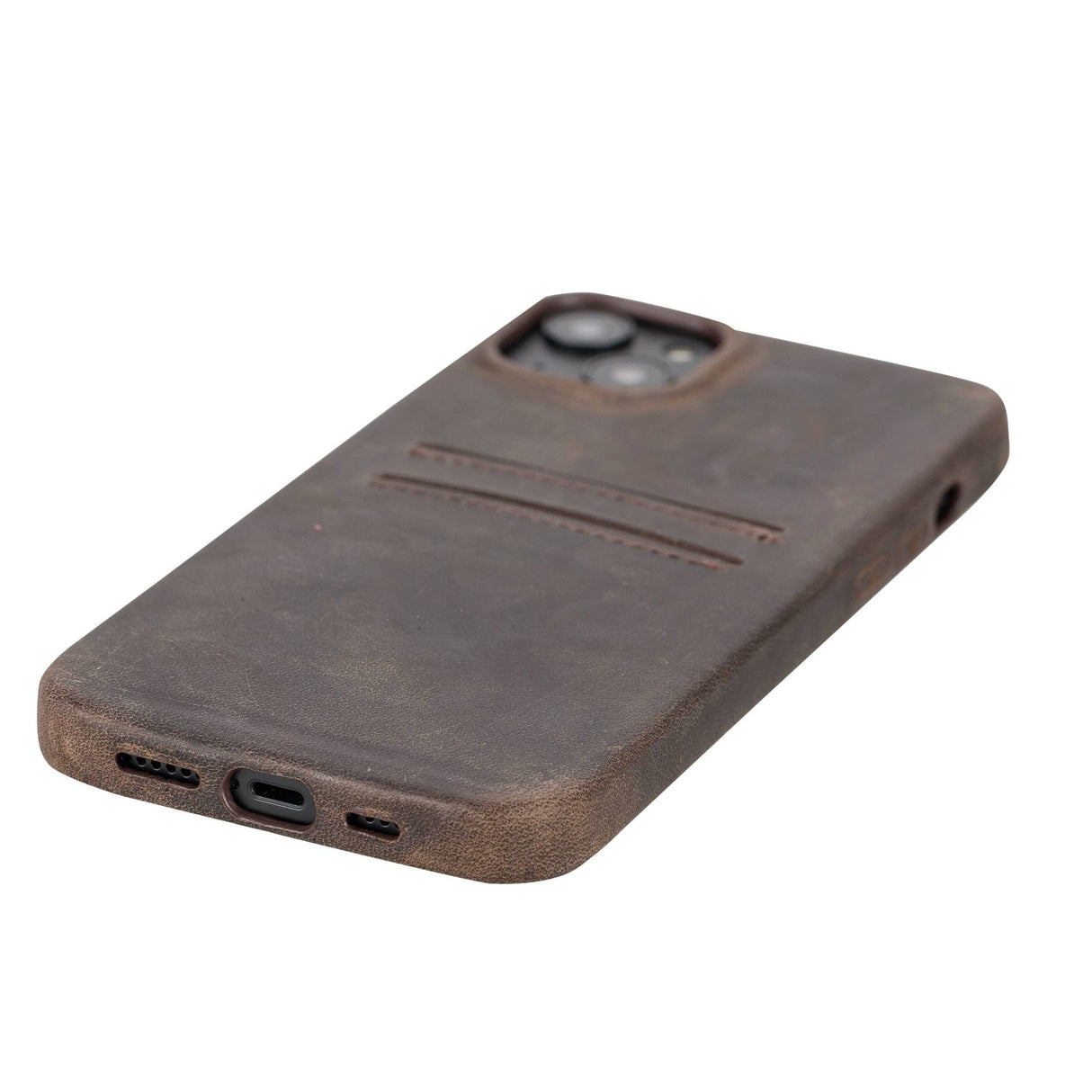 iPhone 14 Plus Leather Snap - On wallet case by Hardiston - premium iPhone 14 Cases