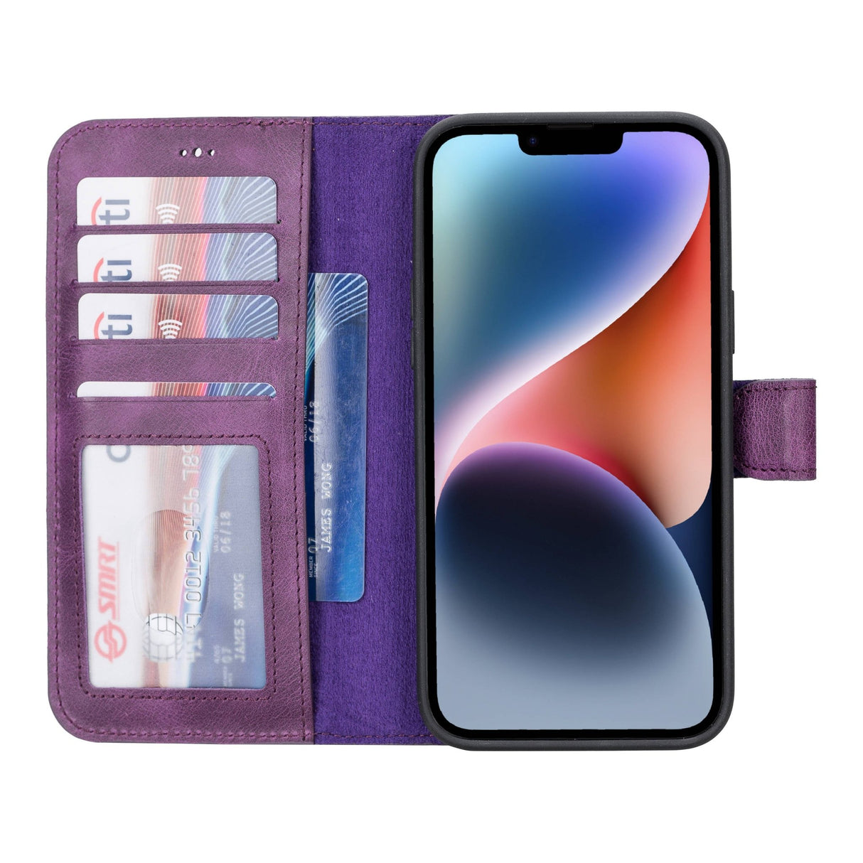iPhone 14 Plus Leather Wallet Case by Hardiston - premium iPhone 14 Cases