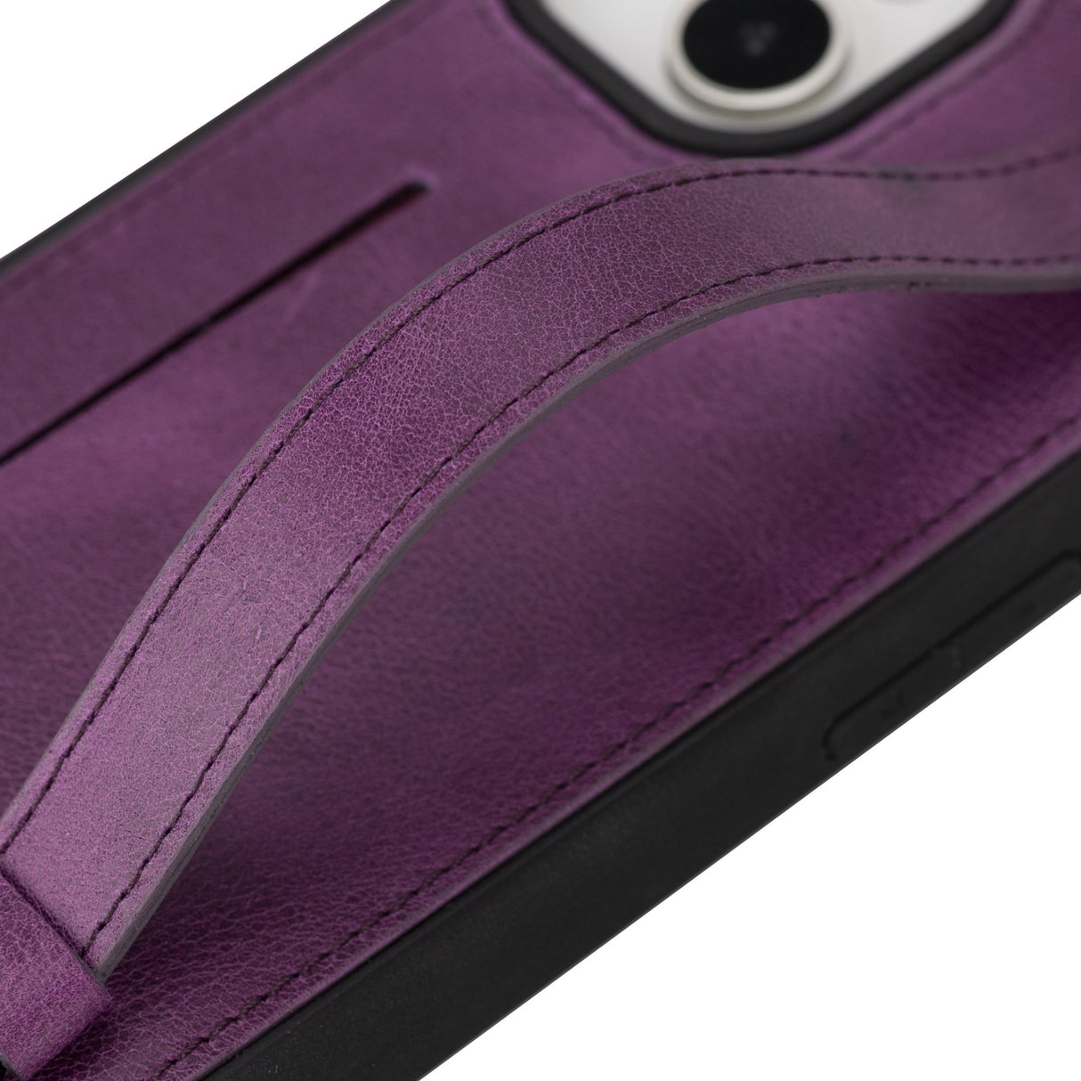 iPhone 14 Plus Snap - on Leather Grip Case by Hardiston - premium iPhone 14 Cases