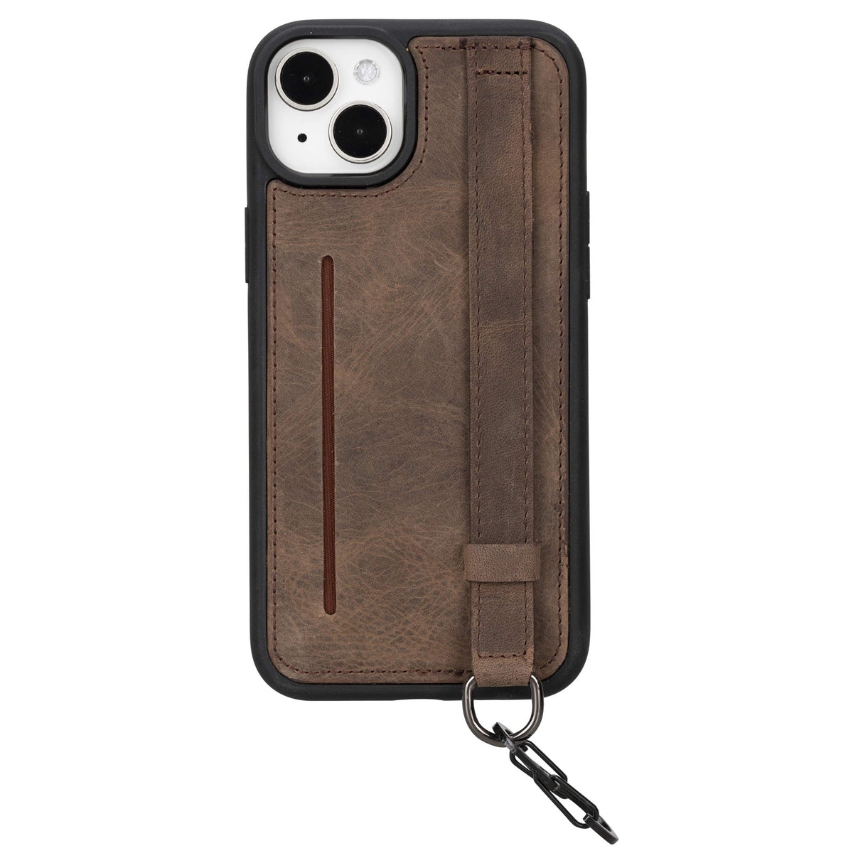 iPhone 14 Plus Snap - on Leather Grip Case by Hardiston - premium iPhone 14 Cases