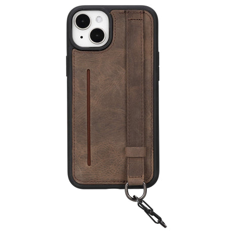 iPhone 14 Plus Snap - on Leather Grip Case by Hardiston - premium iPhone 14 Cases