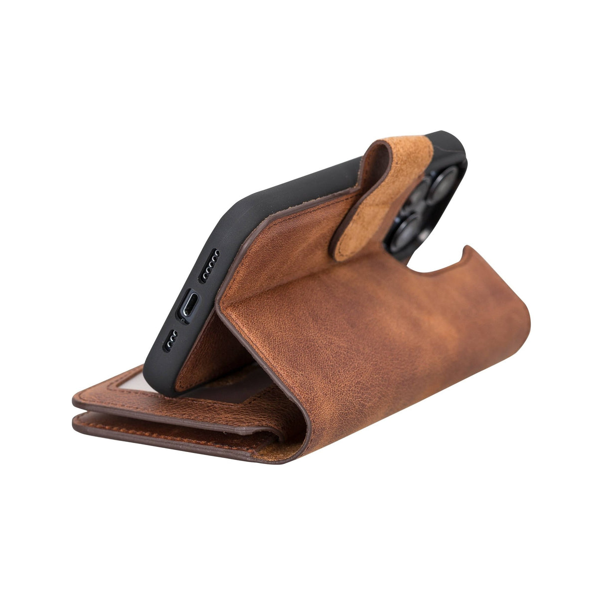 iPhone 14 Pro Dual Leather Wallet Case by Hardiston - premium iPhone 14 Cases