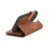 iPhone 14 Pro Dual Leather Wallet Case by Hardiston - premium iPhone 14 Cases