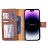 iPhone 14 Pro Dual Leather Wallet Case by Hardiston - premium iPhone 14 Cases