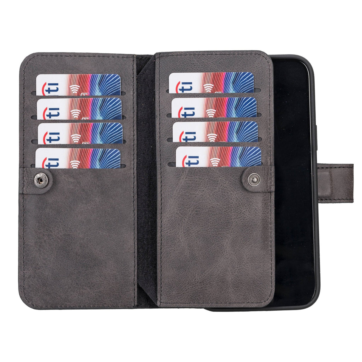 iPhone 14 Pro Dual Leather Wallet Case by Hardiston - premium iPhone 14 Cases