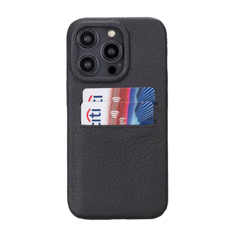 iPhone 14 Pro Leather Snap - on wallet case by Hardiston - premium iPhone 14 Cases
