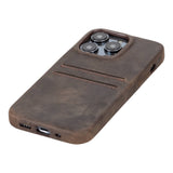 iPhone 14 Pro Leather Snap - on wallet case by Hardiston - premium iPhone 14 Cases