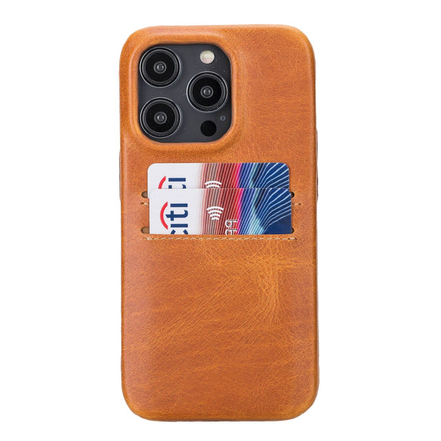 iPhone 14 Pro Leather Snap - on wallet case by Hardiston - premium mws_apo_generated