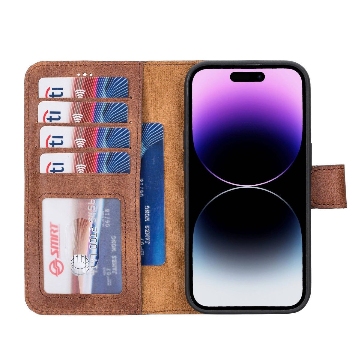 iPhone 14 Pro Leather Wallet Case by Hardiston - premium iPhone 14 Cases