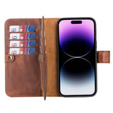 iPhone 14 Pro Max Dual Leather Wallet Case by Hardiston - premium iPhone 14 Cases
