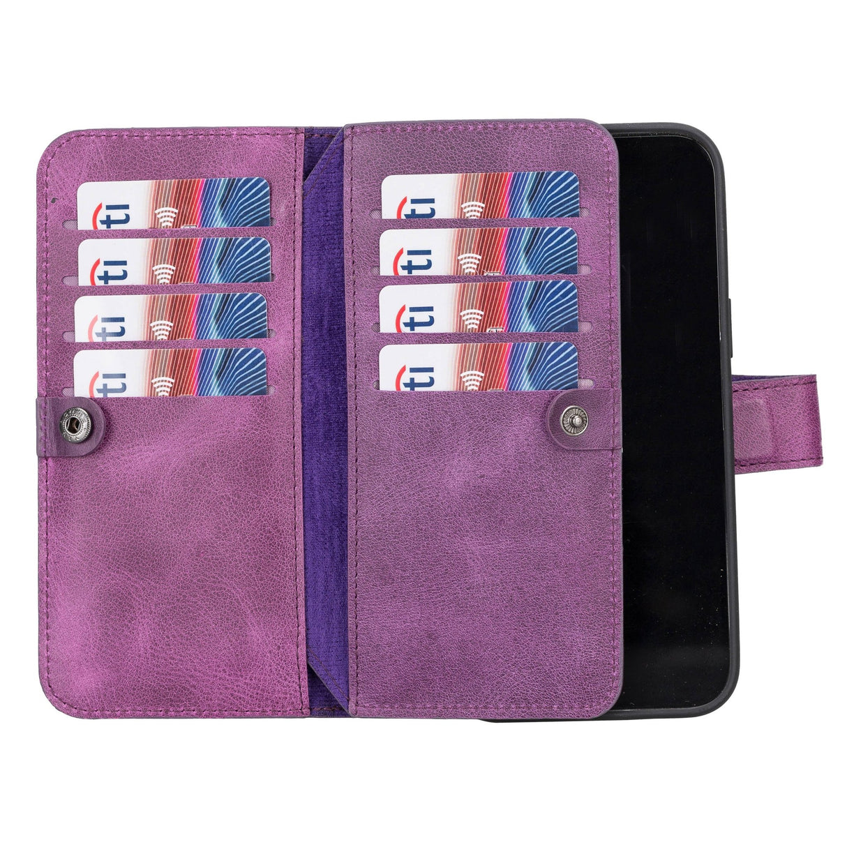 iPhone 14 Pro Max Dual Leather Wallet Case by Hardiston - premium iPhone 14 Cases