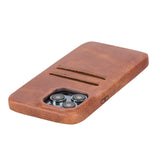 iPhone 14 Pro Max Leather Snap - on wallet phone case by Hardiston - premium iPhone 14 Cases