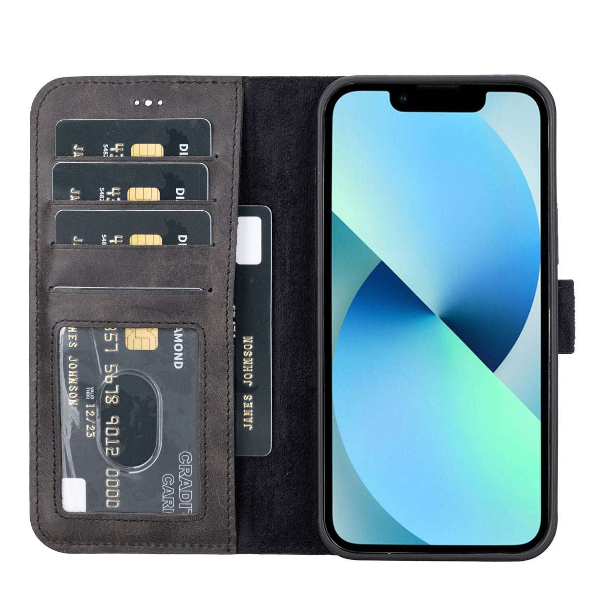 iPhone 14 Pro Max Leather Wallet Case by Hardiston - premium iPhone 14 Cases