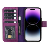 iPhone 15 Leather Wallet PhoneCase by Hardiston - premium iPhone 15 Cases