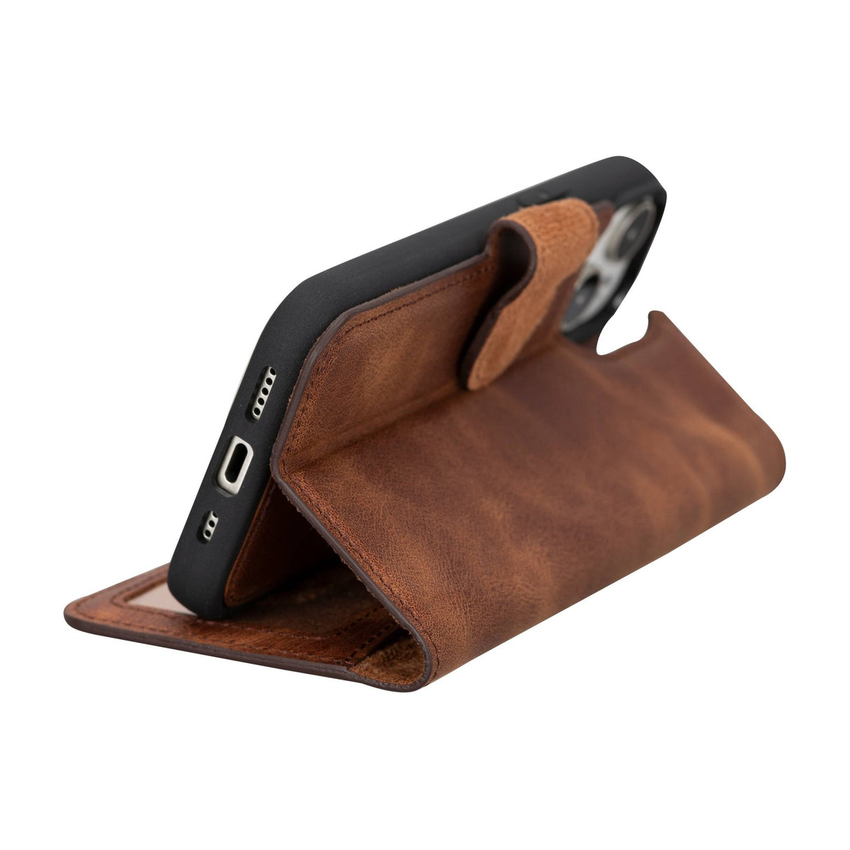 iPhone 15 Leather Wallet PhoneCase by Hardiston - premium iPhone 15 Cases