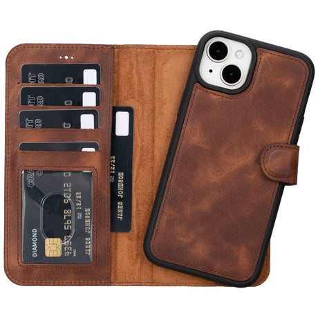 iPhone 15 Plus Leather Wallet Case by Hardiston - premium mws_apo_generated